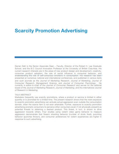 scarcity promotion advertising template