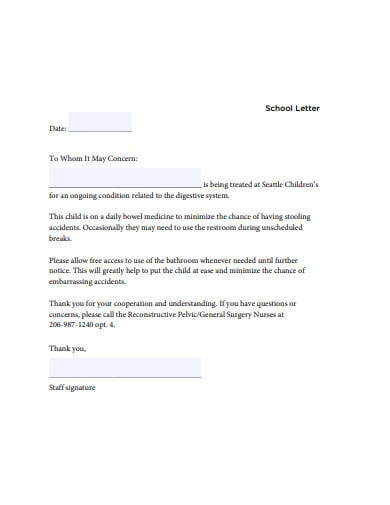 school access excuse letter template