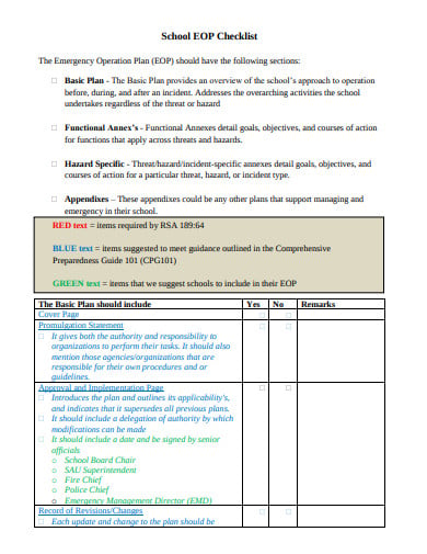 school-emergency-operations-plan-checklist