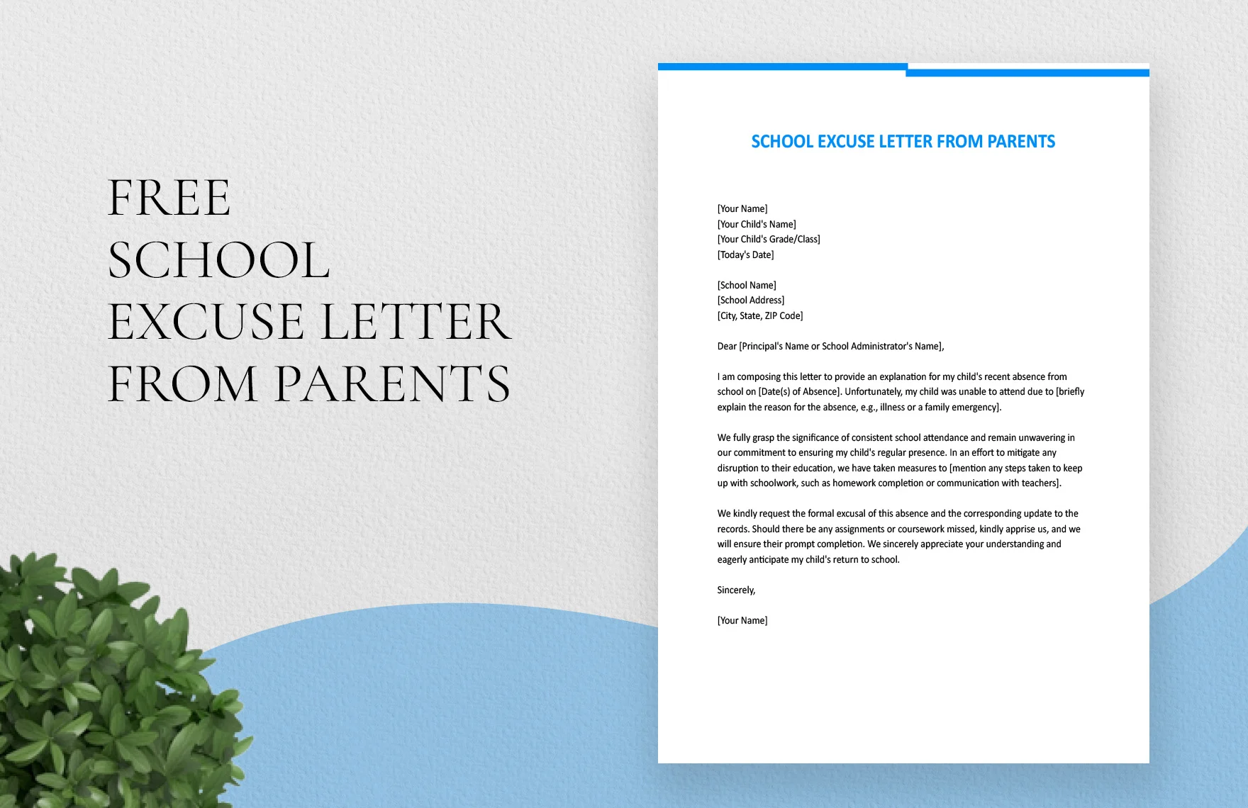 Free 19+ School Excuse Letter Templates, PDF, DOC