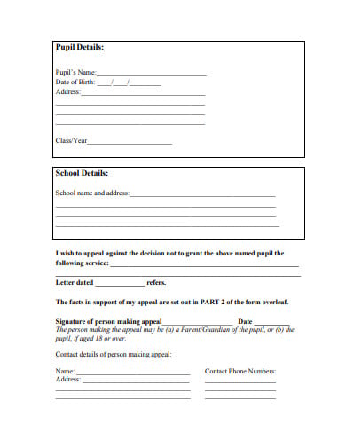 school-transport-appeal-form-letter