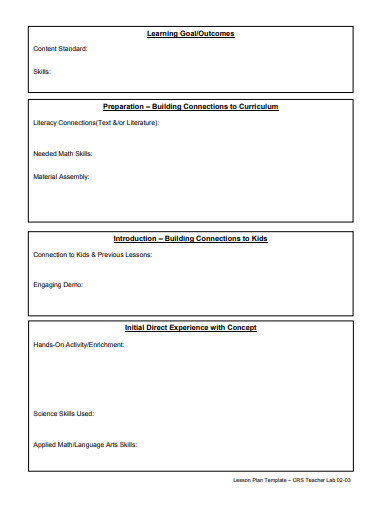 11+ Language Lesson Plan Templates in DOC | PDF