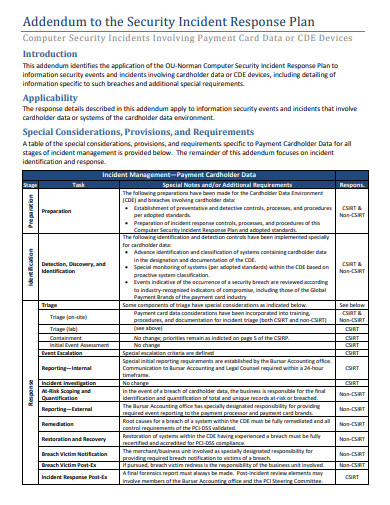 FREE 11 Security Incident Response Plan Templates In PDF MS Word