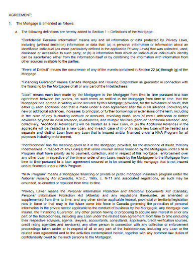 11+ Mortgage Agreement Templates in PDF | DOC