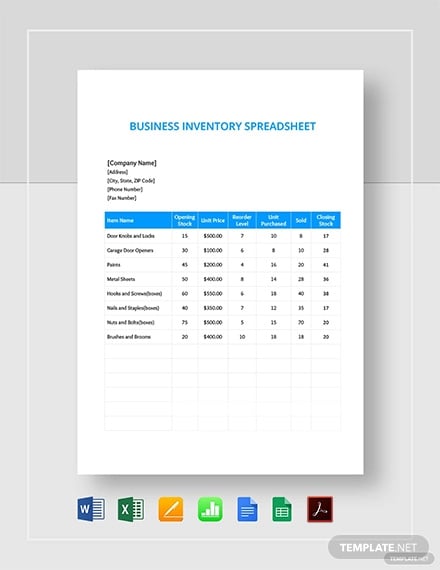 small-business-inventory-spreadsheet-template