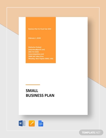 traditional business plan template pdf