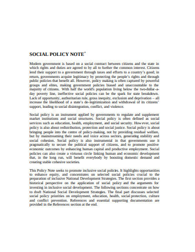 social-policy-note