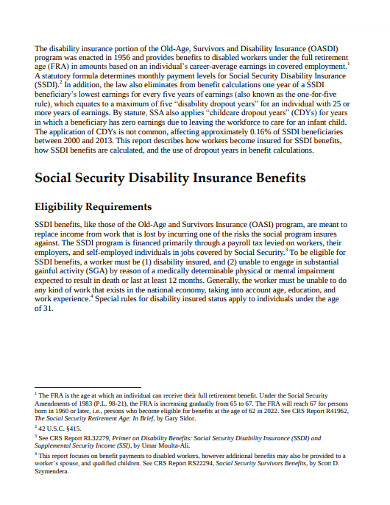 10+ Social Security Benefit Calculator in PDF | DOC