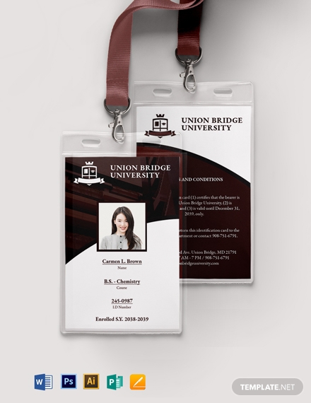 student id card format