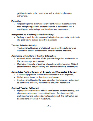 10 Substitute Teacher Lesson Plan Templates In PDF DOC