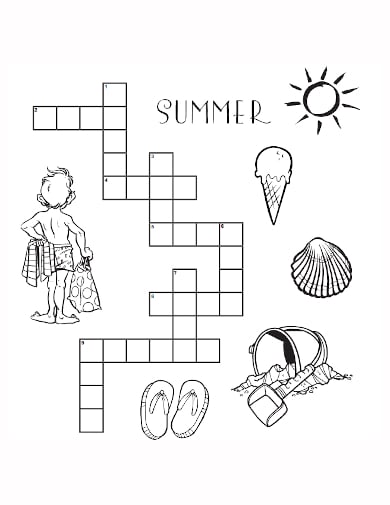 summer-blank-crossword-template