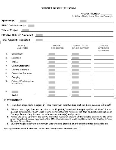surplus-funds-budget-application-form-template