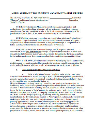 9-talent-agency-agreement-templates-in-pdf