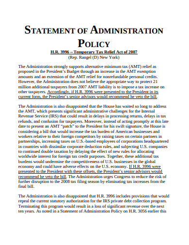 temporary-tax-statement-of-administration-policy
