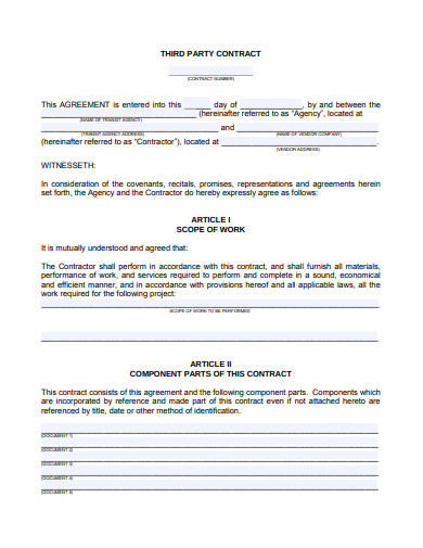 10+ Agency Contract Agreement Templates in PDF