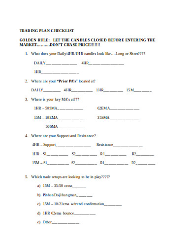 12+ Trading Plan Templates in PDF | DOC