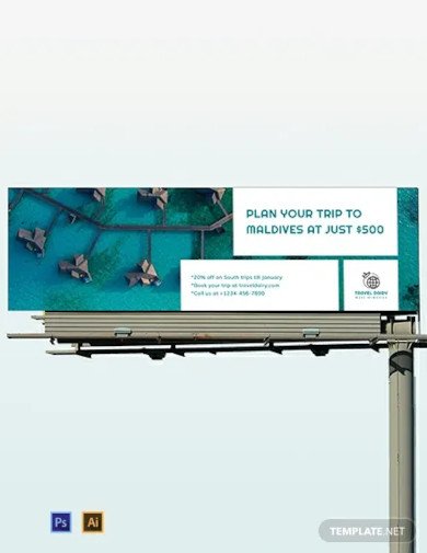 travel billboard template