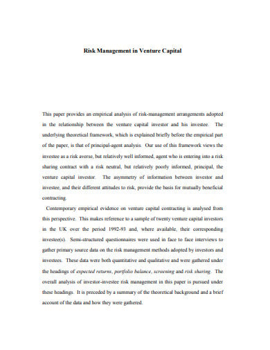 venture-capital-risk-management-template