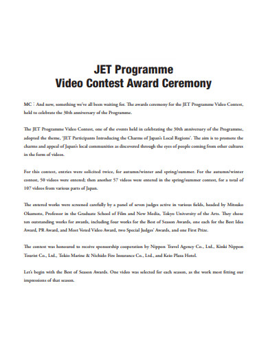 13+ Award Ceremony Program Templates in PDF | Word