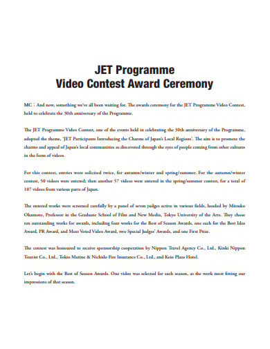 13 Award Ceremony Program Templates In Pdf Word