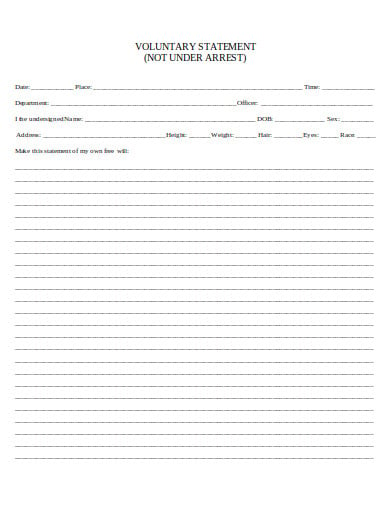 voluntary statement form in doc