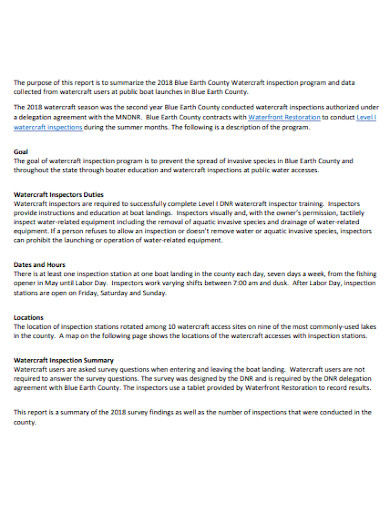 10+ Inspection Summary Templates in PDF | WORD
