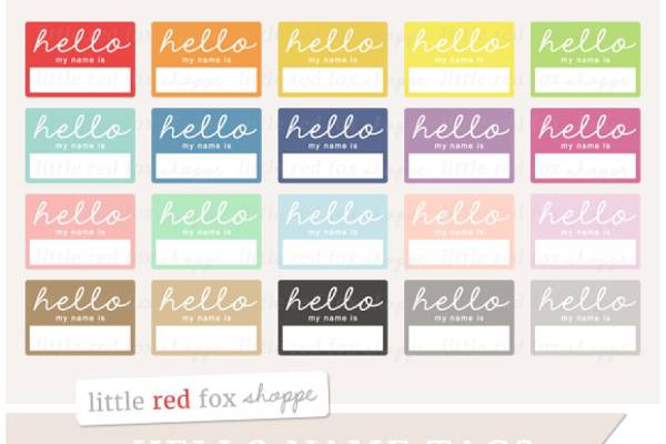 fancy name tags designs