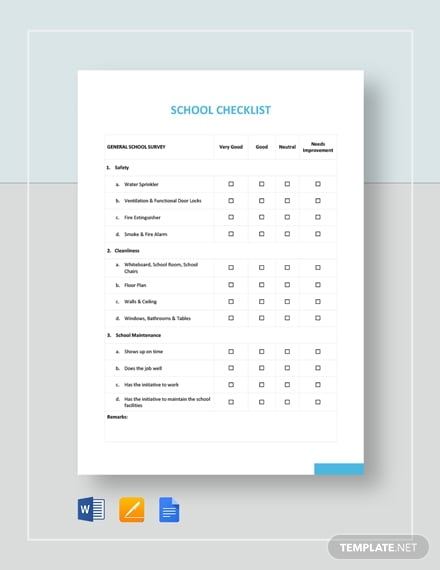 school-checklist
