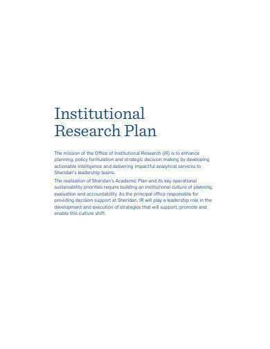 academic-institutional-research-plan-template