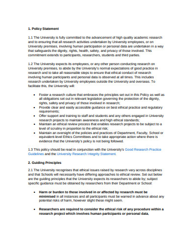 FREE 11+ Academic Research Ethics Templates in PDF | MS Word