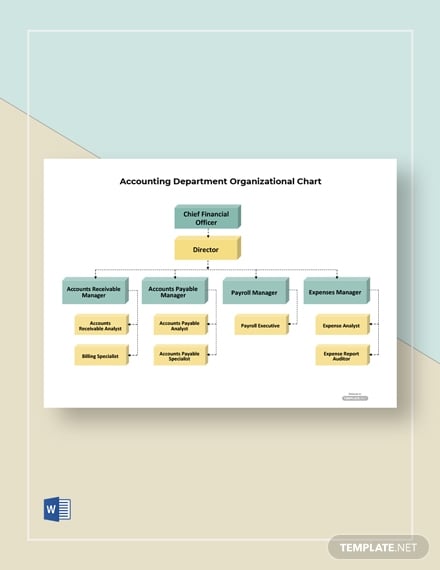 accounting department organizational chart