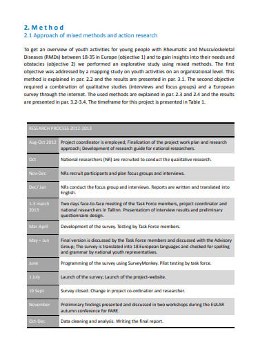 action research report example