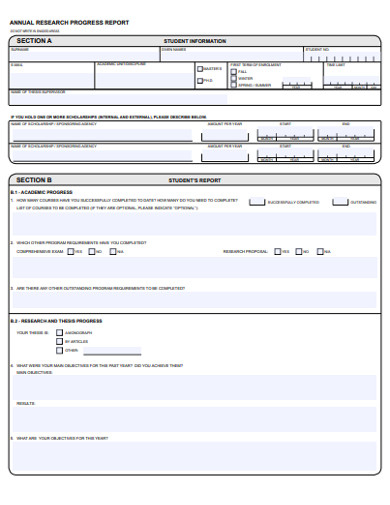 12+ Research Progress Report Templates in PDF | MS Word