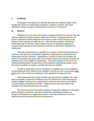 10+ Background Check Policy and Procedure Templates in PDF | DOC