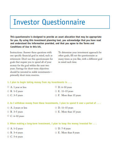 basic-investor-questionnaire-template