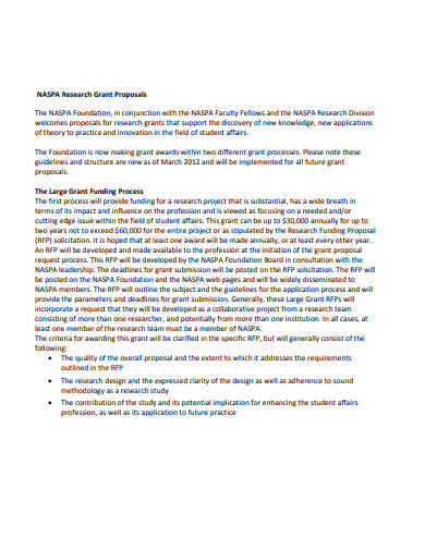 Research Grant Proposal Template