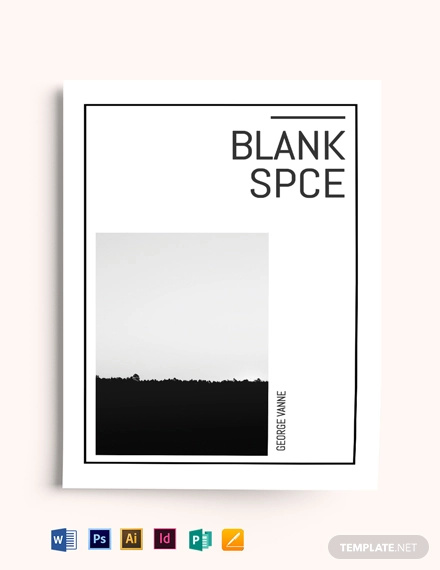 blank book cover template