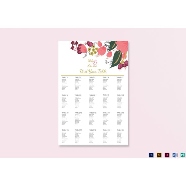 burgundy-floral-wedding-seating-chart