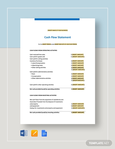 cash flow statement