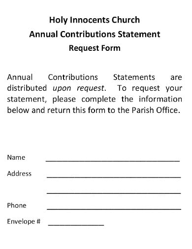 church-annual-contributions-statement-request-form