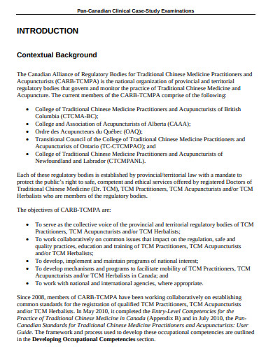 clinical case study examinations