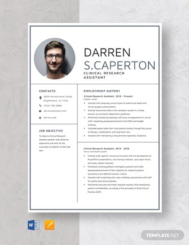 clinical-research-assistant-resume-template