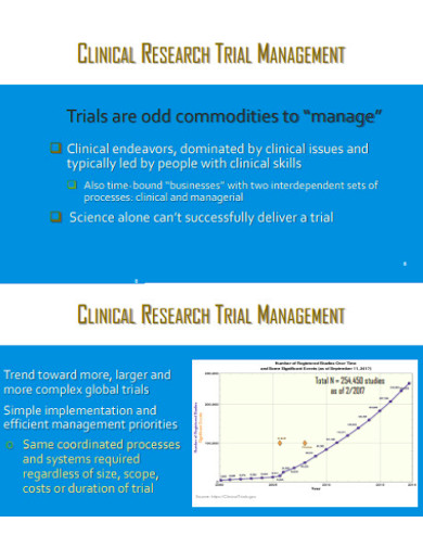 clinical research project management plan