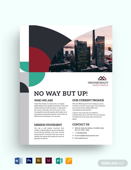 commercial realestate investor flyer template