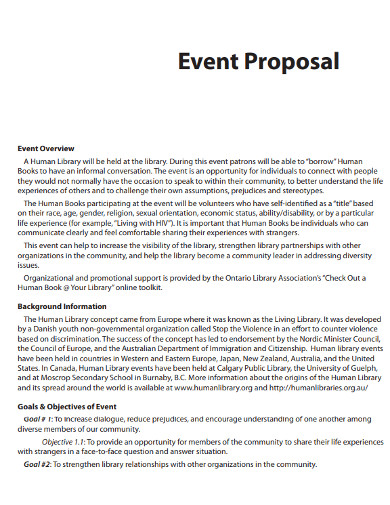 10+ Community Event Proposal Templates in PDF | DOC