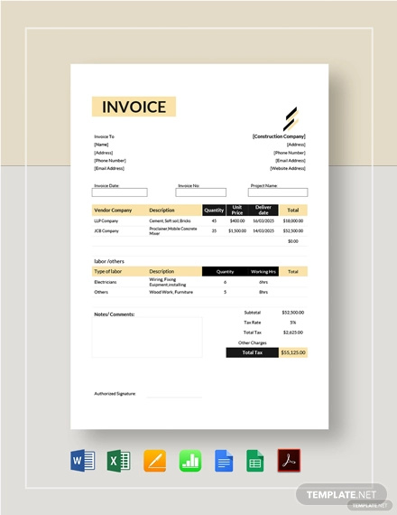 12+ Construction Estimate Templates - PDF, DOC, Excel