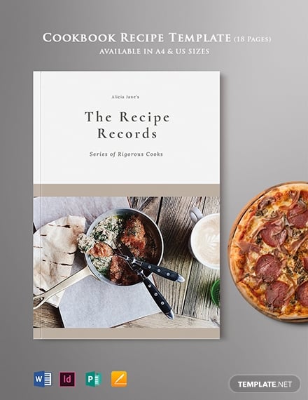 cookbook recipe template