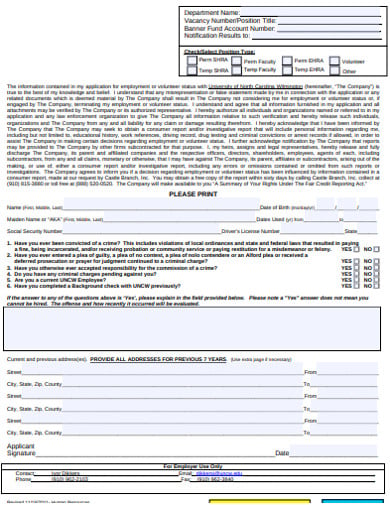 criminal background check release form
