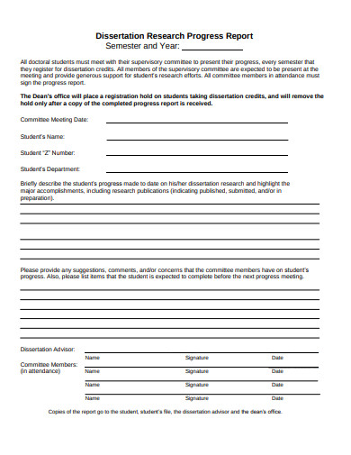 12 Research Progress Report Templates In PDF MS Word