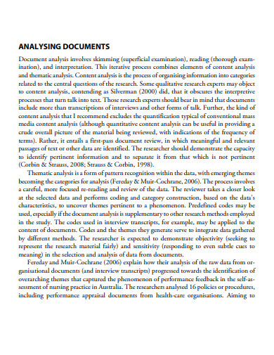 document analysis qualitative research